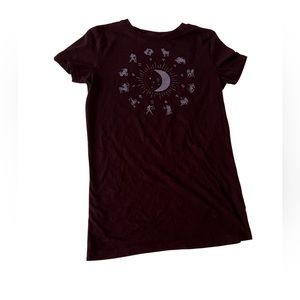 Navy Blue Zodiac Crew Neck Tee